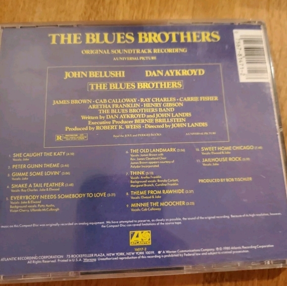 THE BLUES BROTHERS - ORGINAL SOUNDTRACK RECORDING - CD - Picture 2 of 2